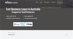 Desktop Screenshot of nobleloans.com.au